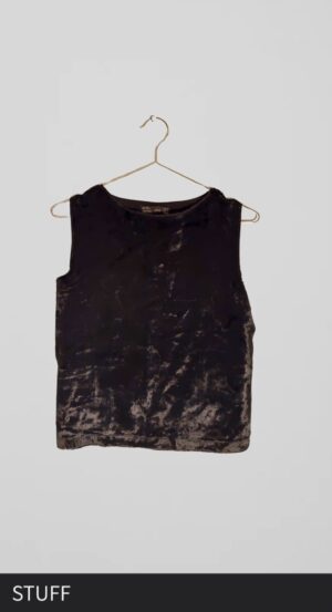 טופ קטיפה ZARA