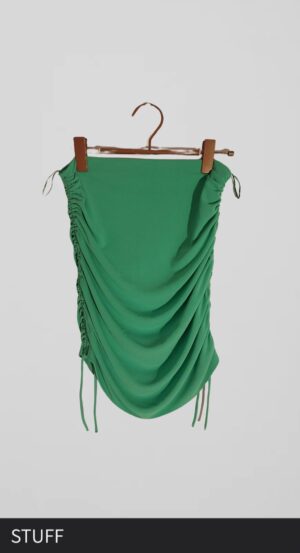 סטרפלס ירוק ZARA