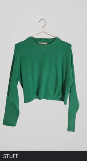 סוודר ירוק Bershka
