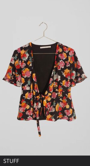חולצת מעטפת ZARA